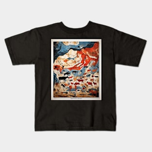 Lascaux Cave France Vintage Poster Tourism Kids T-Shirt